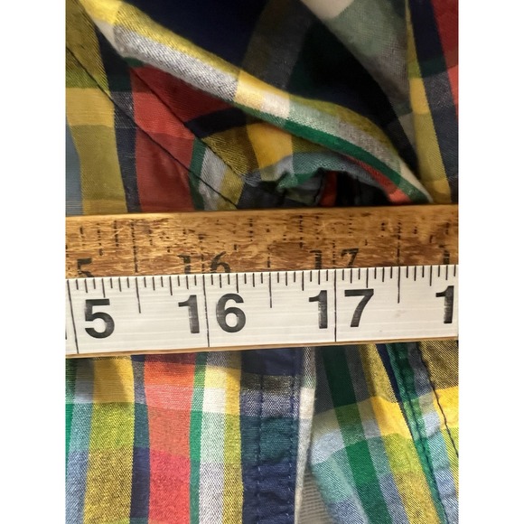 Vintage Tommy Hilfiger Kids Boys M (8-10) Button Up Colorful Plaid LS Shirt - Picture 6 of 8